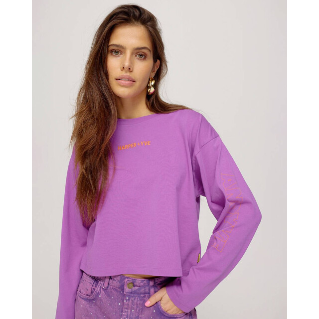 Harper & Yve Top lange mouw ss25y500 embrace Harper & Yve Top lange mouw SS25Y500 EMBRACE large