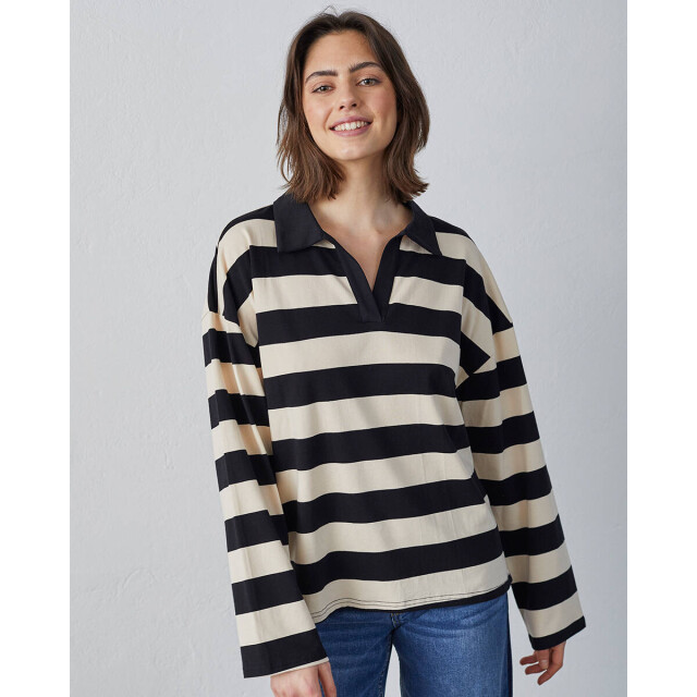 Sisters Point Blouse lange mouw 18553 vivia-polo Sisters Point Top lange mouw 18553 VIVIA-POLO large