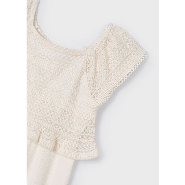 Mayoral Zomer jumpsuit meisjes bone 3874-22-bone wit large