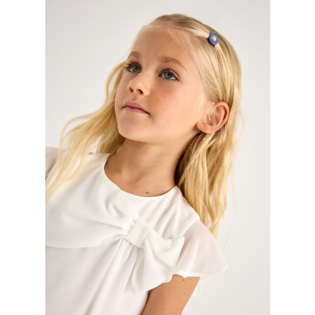 Mayoral Zomer blouse meisjes natural 3182-61-natural wit large