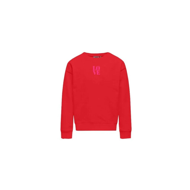 Only Zomer sweatshirt l/s meisjes - kogditte 15319050 - Mars Red Love/Fuchsia Purple - Kogditte large