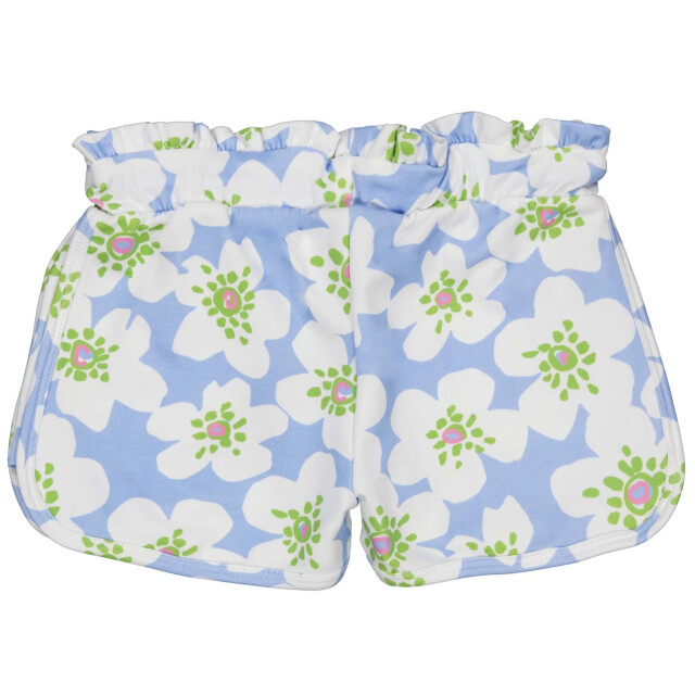 Quapi Zomer broek meisjes - aop bloemen fyna QS252 - Fyna - blauw - AOP bloemen large