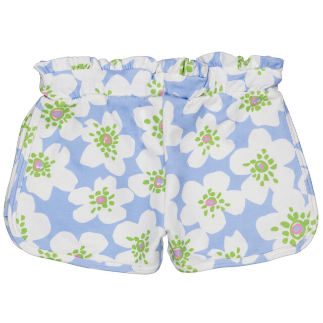Quapi Zomer broek meisjes - aop bloemen fyna QS252 - Fyna - blauw - AOP bloemen large