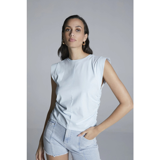 Homage to Denim H-cs25m106 sleeveless top with gathering H-CS25M106 Sleeveless top with gathering large