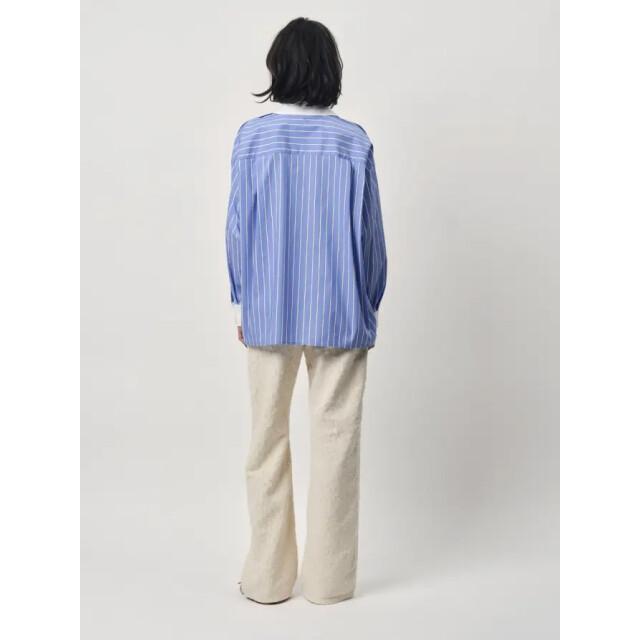 Dante 6 D6 dandy pinstripe shirt D6 Dandy Pinstripe Shirt/Cornflower Blue 4580 large