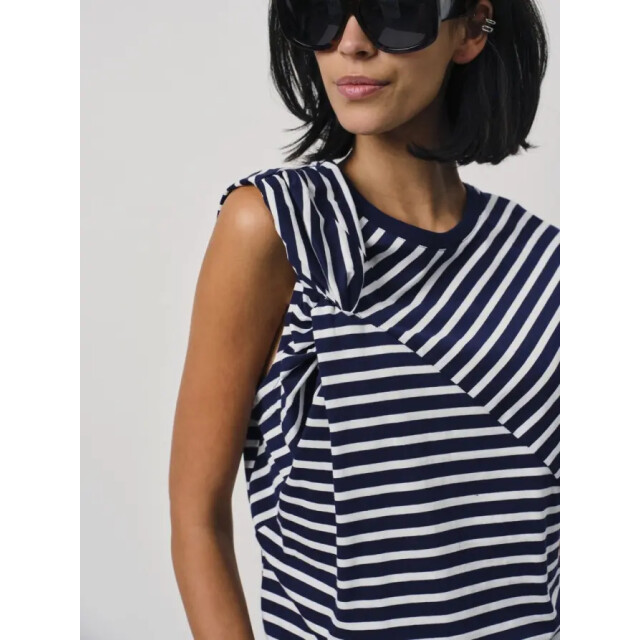 Dante 6 D6 dash constructed stripe t-shirt D6 Dash Constructed Stripe T-Shirt/Sapphire Blue 4875 large