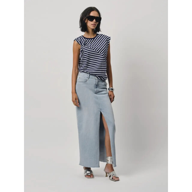 Dante 6 D6 dash constructed stripe t-shirt D6 Dash Constructed Stripe T-Shirt/Sapphire Blue 4875 large