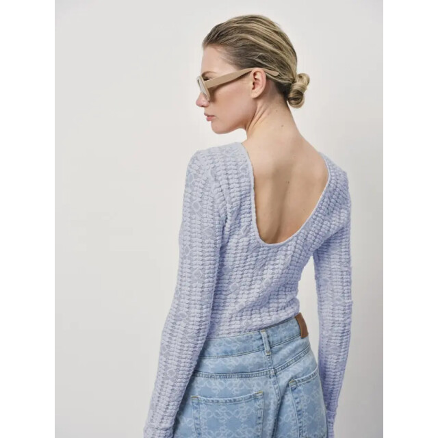 Dante 6 D6 ellis lace back detail top blue D6 Ellis Lace Back Detail Top Blue/Crystal Blue 4060 large