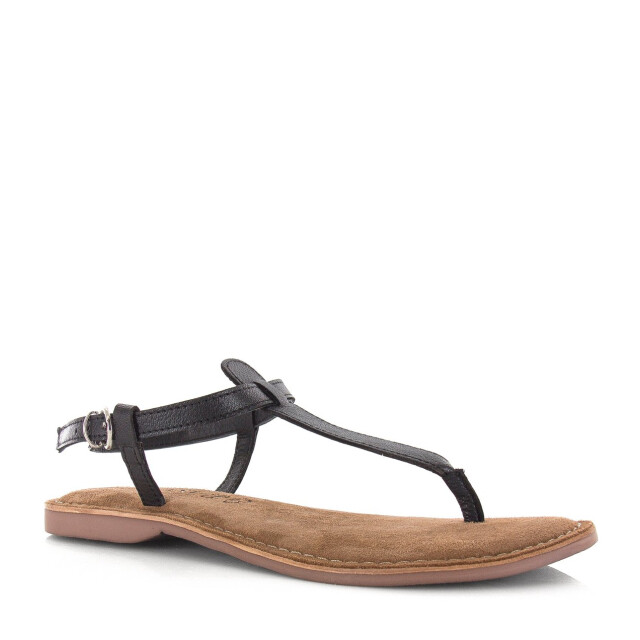 Lazamani T-strap leren teensandalen platte sandalen dames LA75618 large