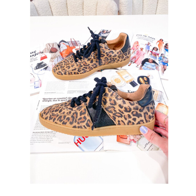 DWRS Label poona sneakers panterprint lage sneakers dames B11456-09 8258 large