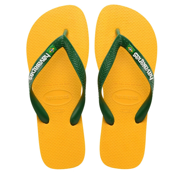 Havaianas brasil logo pop yellow teenslippers unisex 4110850 1740 large