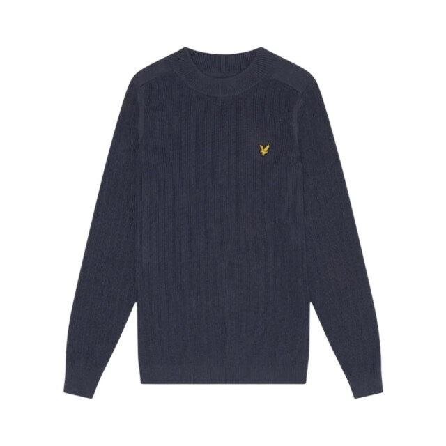 Lyle and Scott Crew neck trui Lyle & Scott Blauw Crew Neck Trui large