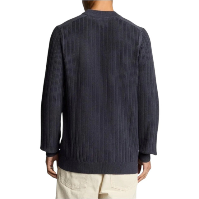 Lyle and Scott Crew neck trui Lyle & Scott Blauw Crew Neck Trui large