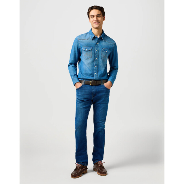 Wrangler Greensboro heren regular straight-fit jeans dandelon summer WRANGLER 112364419 Greensboro DandelionSummer large