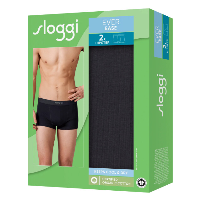 Sloggi Ever ease hipster 2-pack - Sloggi Men Ever Ease Hipster 2 pack 10222379 0004Black large