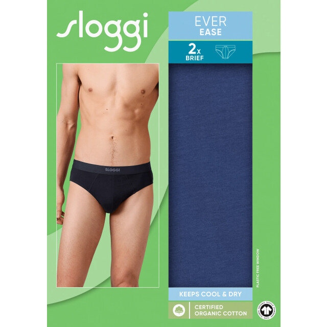 Sloggi Ever ease brief 2-pack indigo Sloggi Men Ever Ease Brief 2 pack 10222378 6312DeepCobalt large