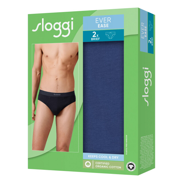 Sloggi Ever ease brief 2-pack indigo Sloggi Men Ever Ease Brief 2 pack 10222378 6312DeepCobalt large