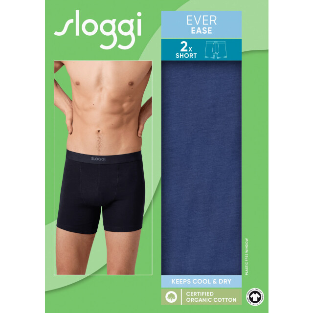 Sloggi Ever ease short 2-pack indigo Sloggi Men Ever Ease Short 2 pack 10222372 6312DeepCobalt large