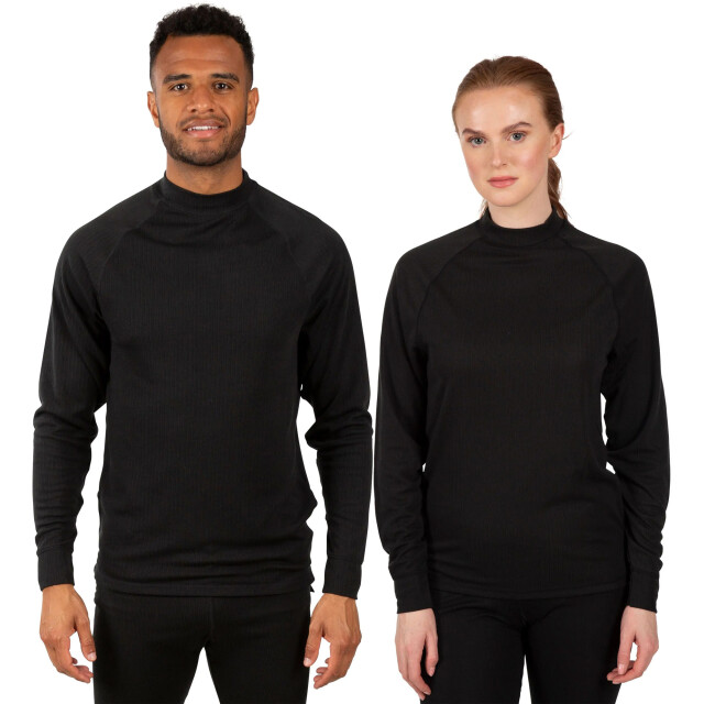 Trespass Volwassenen unisex flex360 basislaag top UTTP945_black large