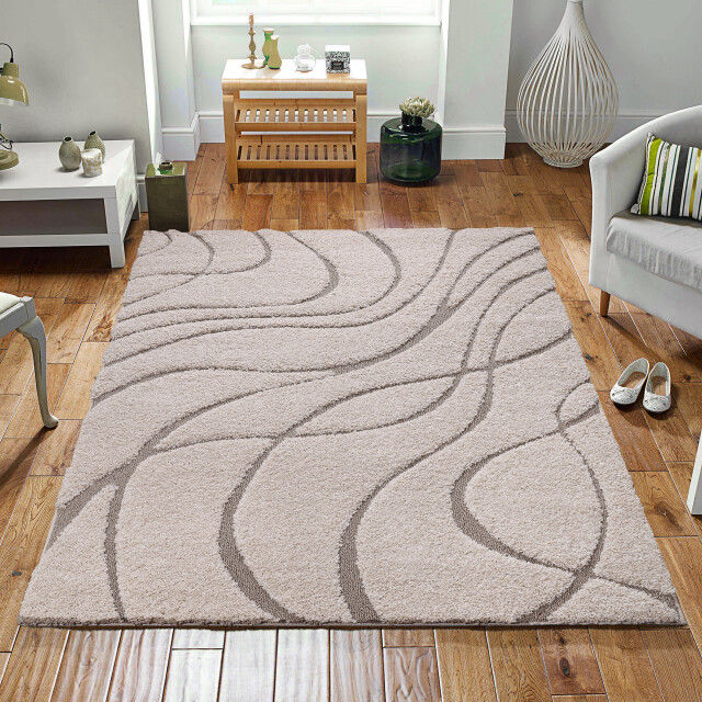 Muratap Luxus shaggy plus hoogpolig vloerkleed skandi design uni effen - 3046098 large