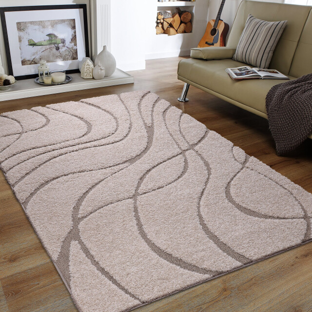 Muratap Luxus shaggy plus hoogpolig vloerkleed skandi design uni effen - 3046098 large