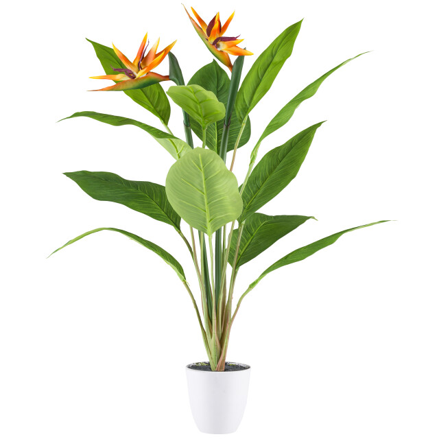 Kopu ® kunstplant strelitzia 80cm pot wit/ paradijsvogelplant 3061193 large