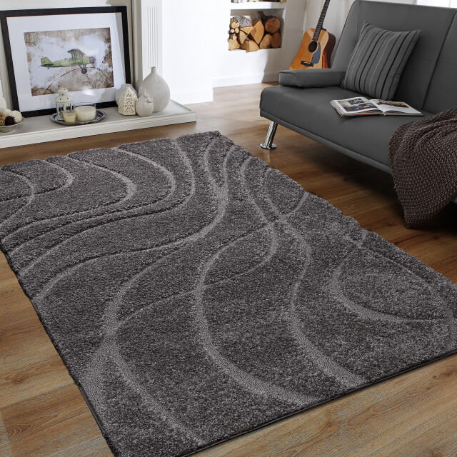 Muratap Luxus shaggy plus hoogpolig vloerkleed skandi design uni effen - 3046102 large