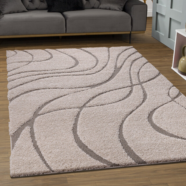 Muratap Luxus shaggy plus hoogpolig vloerkleed skandi design uni effen - 3046098 large