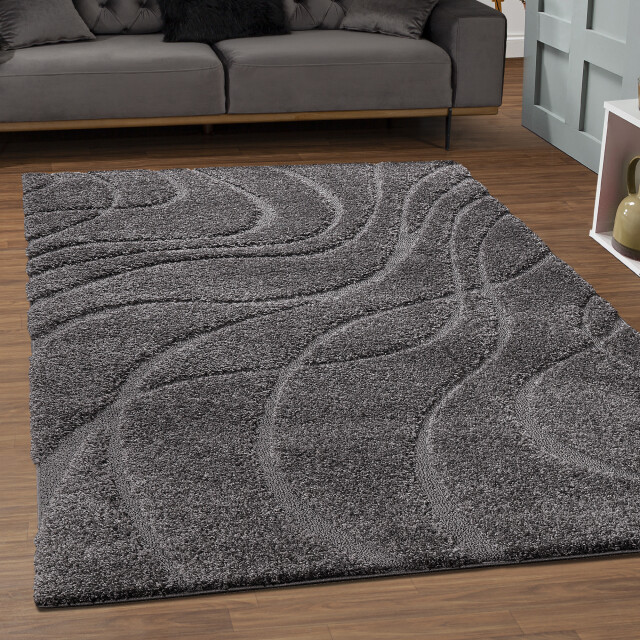 Muratap Luxus shaggy plus hoogpolig vloerkleed skandi design uni effen - 3046102 large