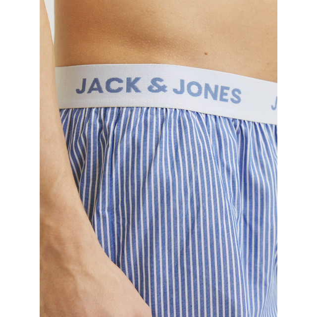 Jack & Jones Heren wijde boxershorts geweven jactokyo 3-pack blauw/zwart 12273616 large