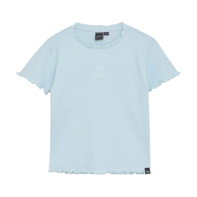 Indian Blue Zomer t-shirt s/s meisjes - cropped 970122-7016-Blue Glow large