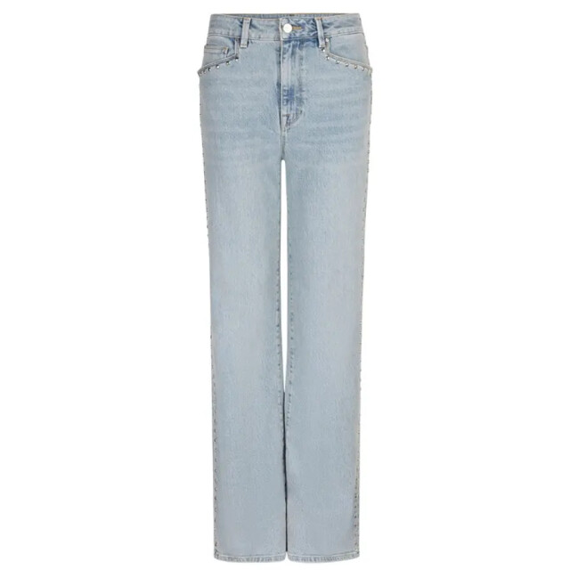 Dante 6 D6 bella studded wide leg jeans D6 Bella Studded Wide Leg Jeans/Worn Blue 4230 large