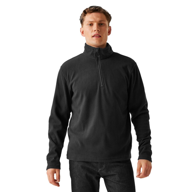 Regatta Heren honestly made recycled half zip fleecejack UTFK2037_black large