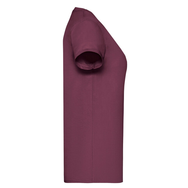 Fruit of the Loom Dames valueweight t-shirt UTLT2232_burgundy large
