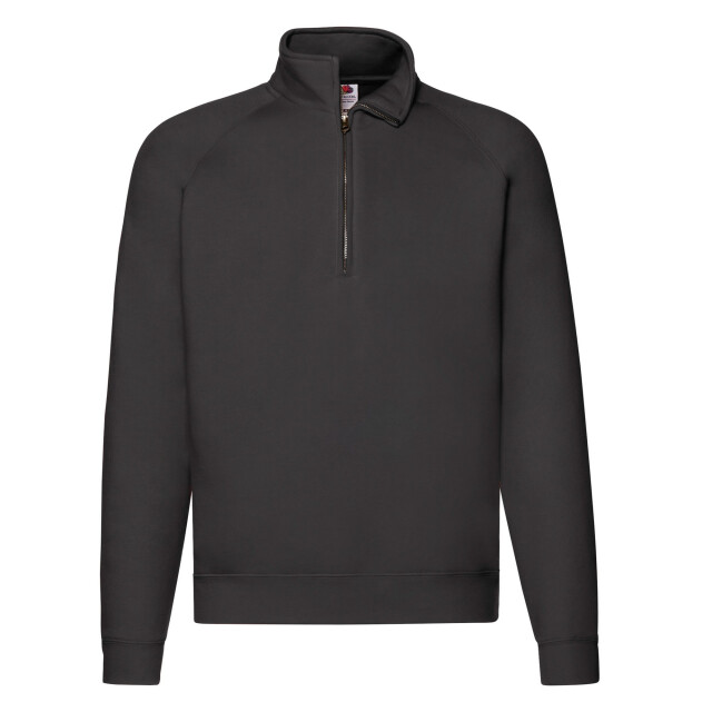 Fruit of the Loom Unisex premium sweatshirt met kwart ritssluiting voor volwassenen UTLT2194_black large