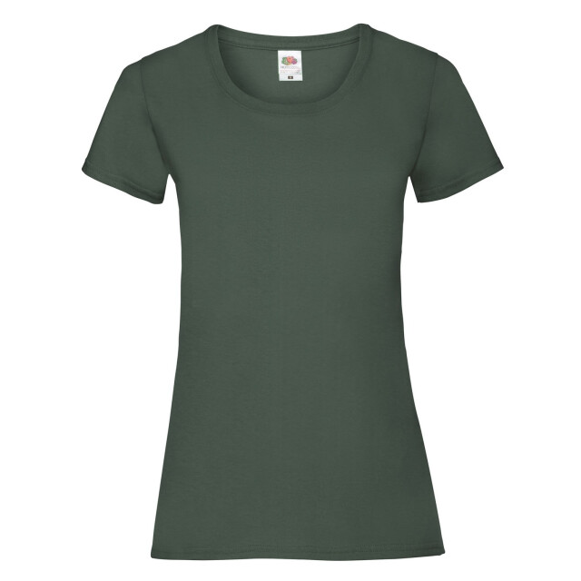 Fruit of the Loom Dames valueweight t-shirt UTLT2232_bottlegreen large