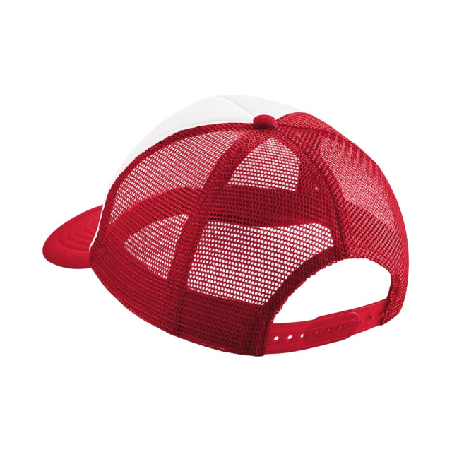 Beechfield Kinderen/kinderen vintage snapback trucker cap UTLT2217_classicredwhite large