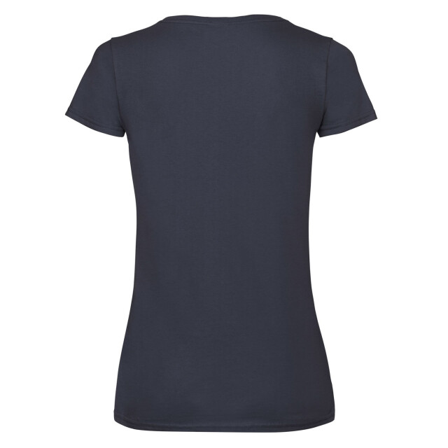 Fruit of the Loom Dames valueweight v hals t-shirt UTLT2261_deepnavy large
