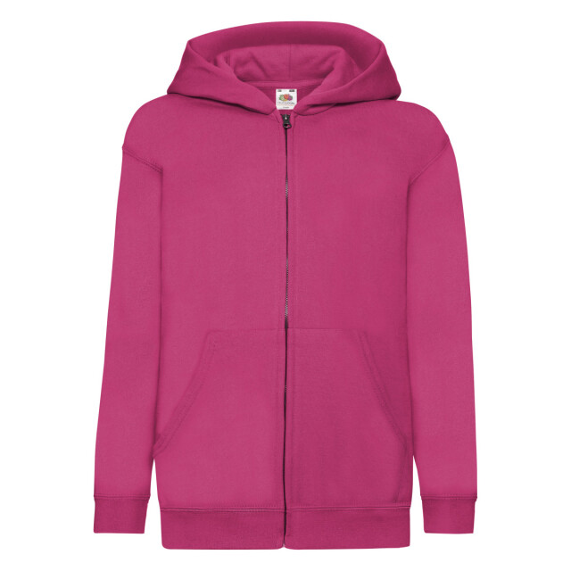 Fruit of the Loom Kinder/kids klassiek jasje met capuchon UTLT2198_fuchsia large