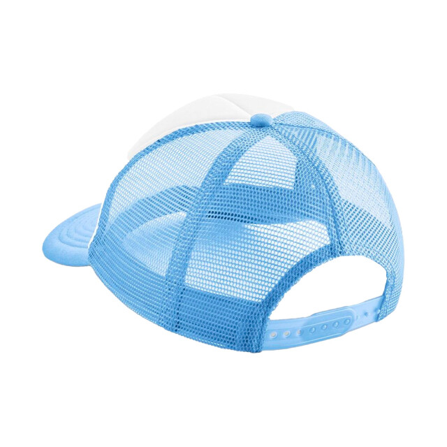Beechfield Kinderen/kinderen vintage snapback trucker cap UTLT2217_skybluewhite large