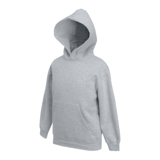 Fruit of the Loom Kinder/kids premium effen hoodie UTLT2080_heathergrey large