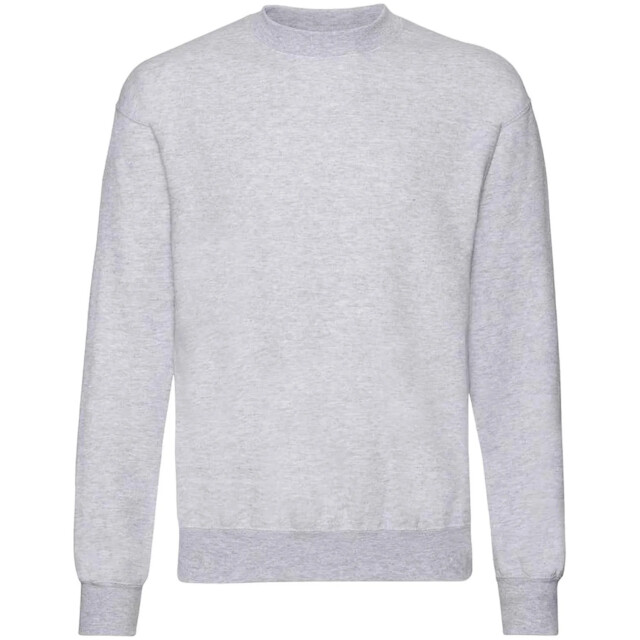 Fruit of the Loom Uniseks klassiek effen sweatshirt voor volwassenen UTLT2043_heathergrey large