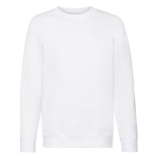 Fruit of the Loom Kinder/kids premium effen inzet sweatshirt UTLT2045_white large