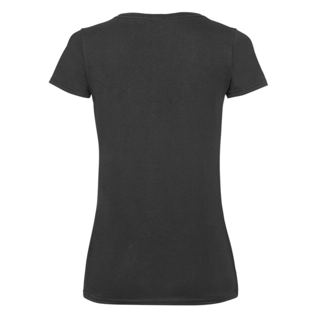 Fruit of the Loom Dames valueweight v hals t-shirt UTLT2042_black large
