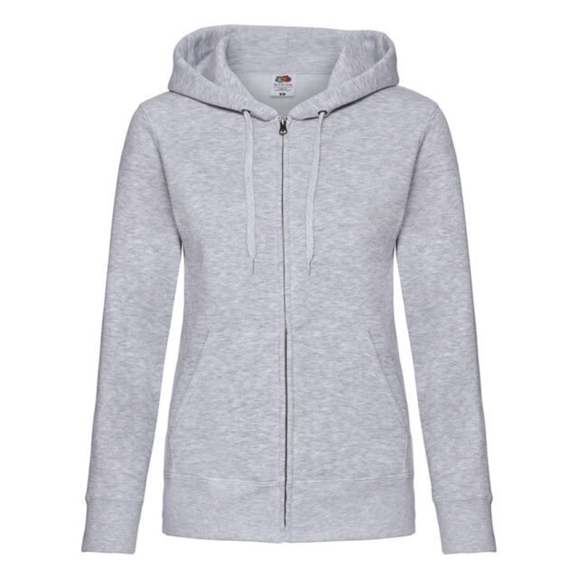 Fruit of the Loom Dames premium sweat hoodie UTLT2024_heathergrey large