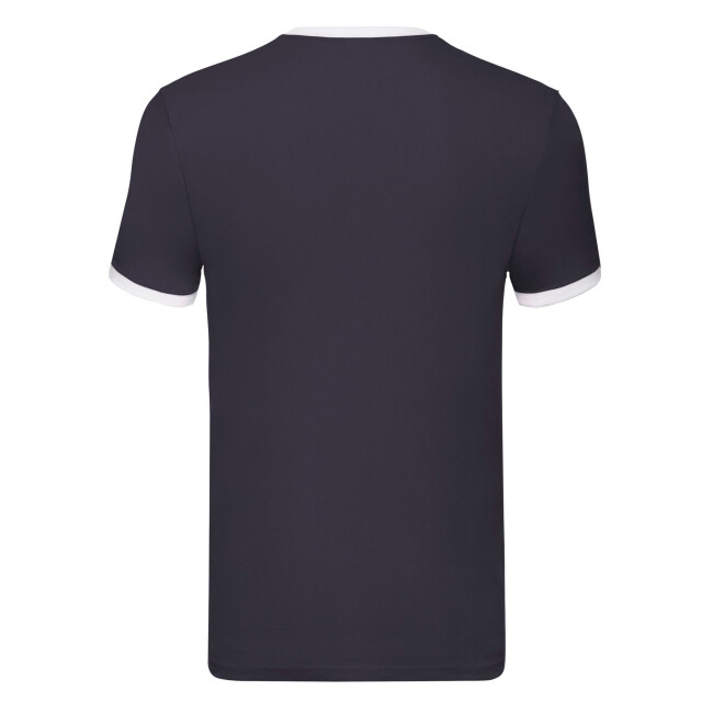 Fruit of the Loom Heren ringer 160 t-shirt UTLT1992_navywhite large