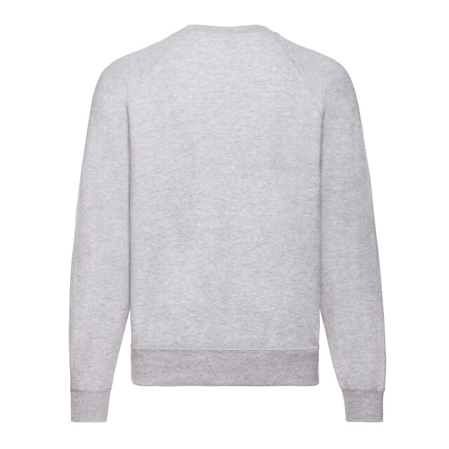 Fruit of the Loom Uniseks klassiek effen raglan sweatshirt voor volwassenen UTLT1996_heathergrey large