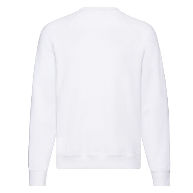 Fruit of the Loom Uniseks klassiek effen raglan sweatshirt voor volwassenen UTLT1996_white large