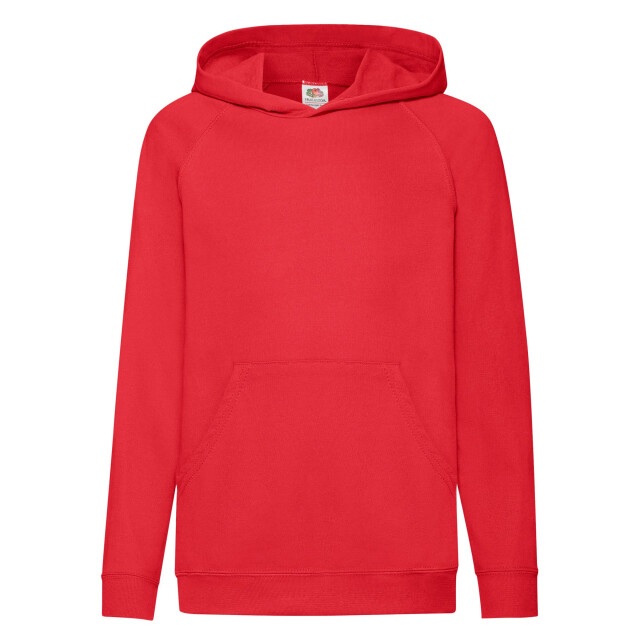 Fruit of the Loom Lichtgewicht hoodie kinderen/kinderen UTLT1959_red large