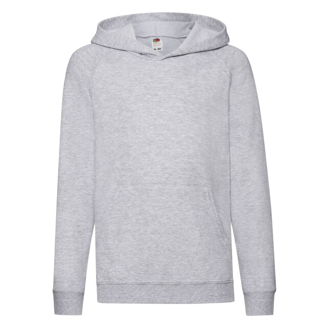 Fruit of the Loom Lichtgewicht hoodie kinderen/kinderen UTLT1959_heathergrey large